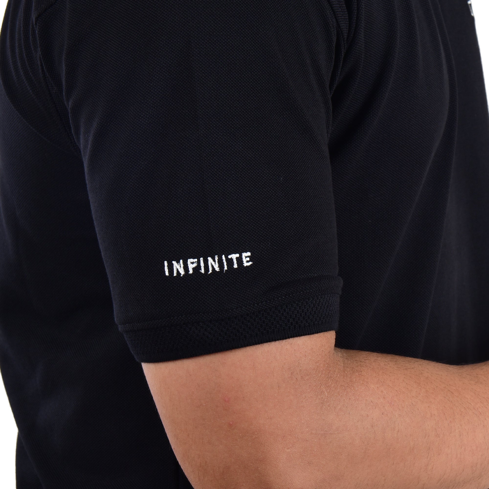 Men’s Collared T-Shirt – 100% Cotton - Black