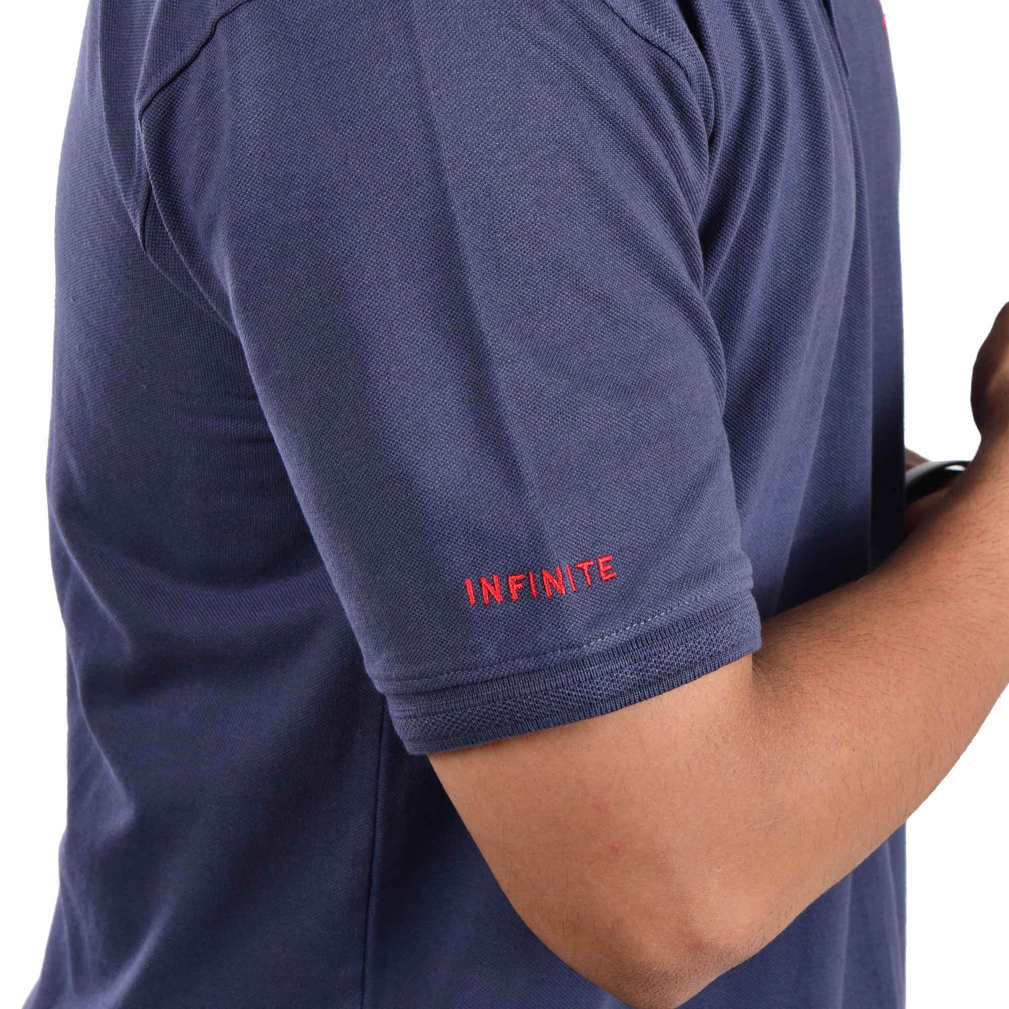 Men’s Premium Collared T-Shirt – 100% Cotton Dark Blue