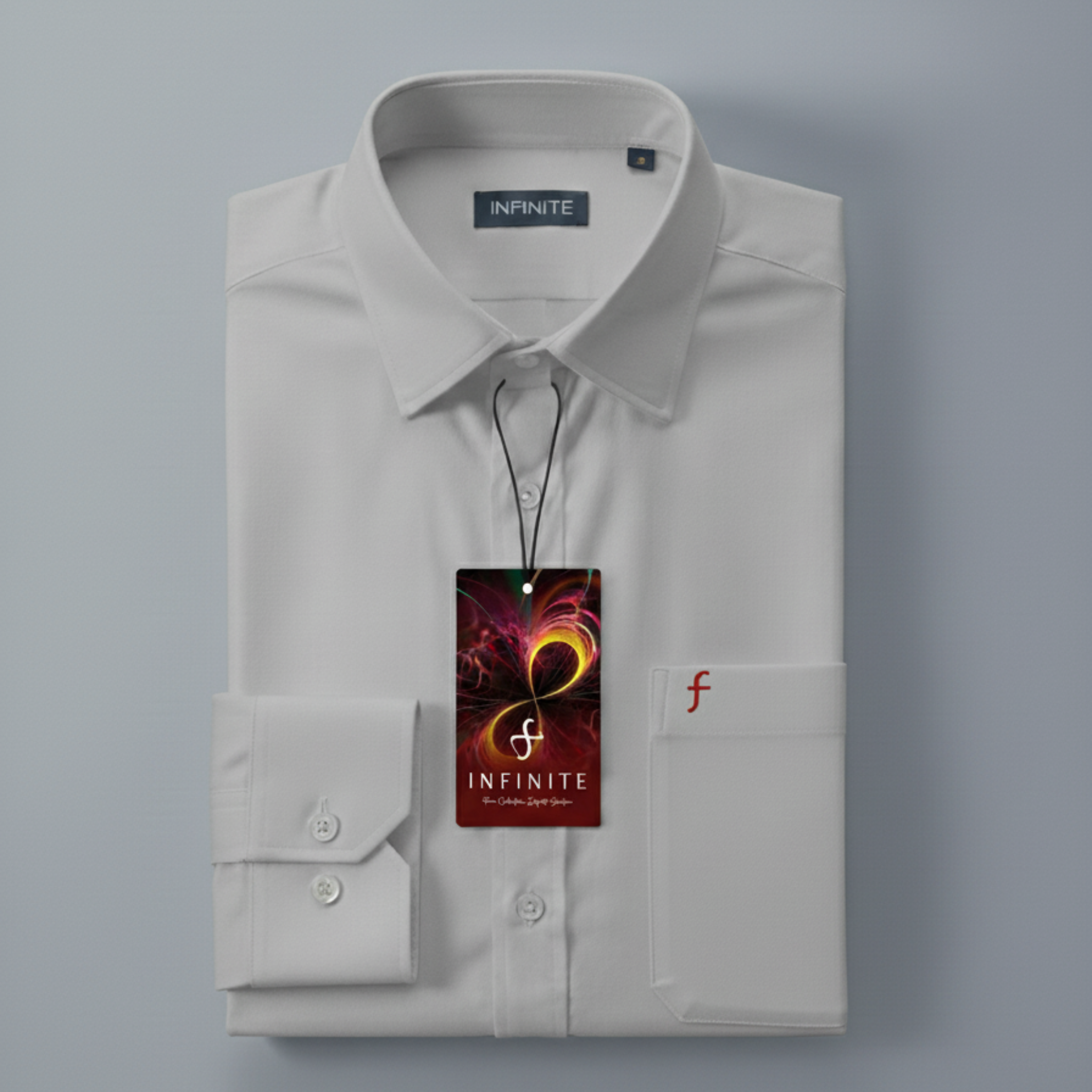 The Classic 100% Cotton Men’s Woven Shirt – Light Grey